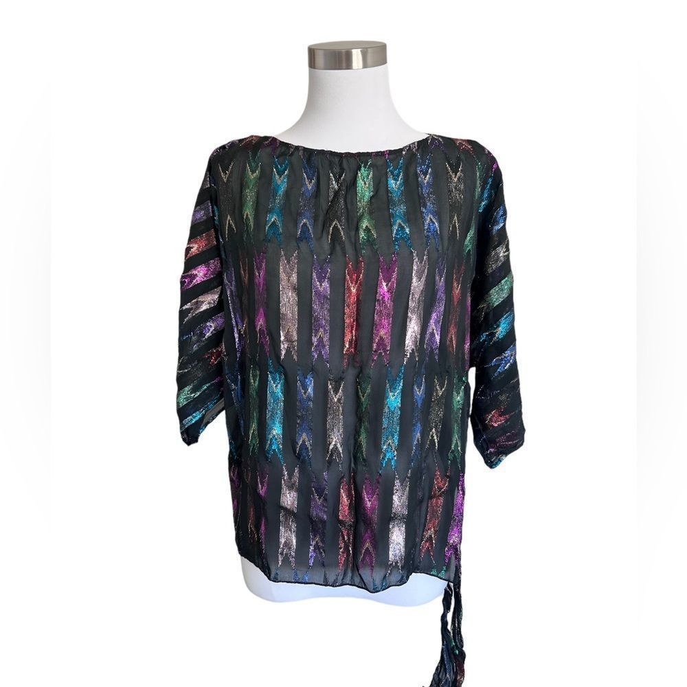 Teddi Multicolor Sheer Top